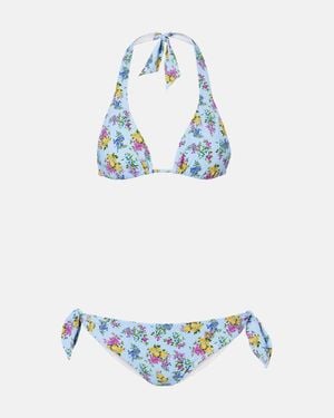 Dolce & Gabbana Bedruckter Bikini - Blau