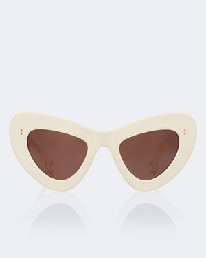 JW Anderson Butterfly Cat-Eye Sunglasses - Brown