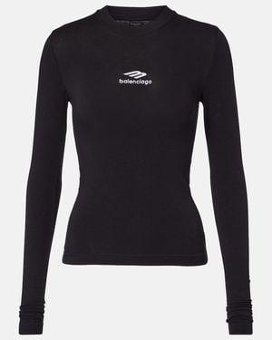 Balenciaga Long Sleeve Tops - Black