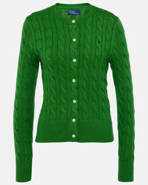 Polo Ralph Lauren Cotton Cable-Knit Cardigan - Green