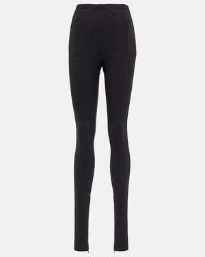 Wardrobe NYC Zipped Leggings - Blue