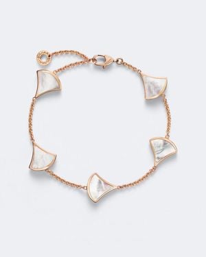 BVLGARI Armband Divas' Dream Aus 18Kt Rosegold Mit Perlmutt - Weiß