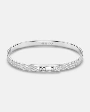 Messika Bracelet Move Noa En Or Blanc 18 Ct Et Diamants - Métallisé