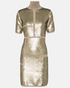 JOSEPH Sequined Wool-Blend Minidress - Natural