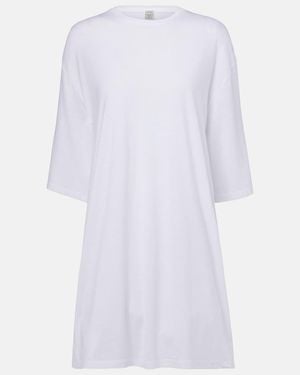 TOTEME Jersey Minidress - White