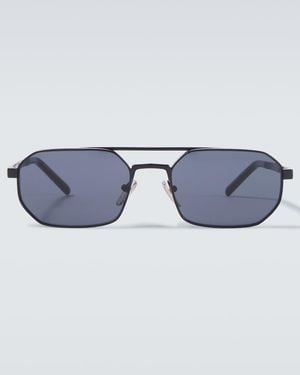 Prada Eckige Sonnenbrille - Blau