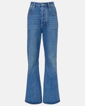 Bottega Veneta Jeans Flared De Tiro Alto - Azul