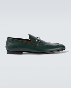 Gucci Mocasín Jordaan Para Hombre, Talla - Verde
