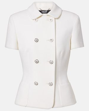 Versace Virgin Wool Blazer - White