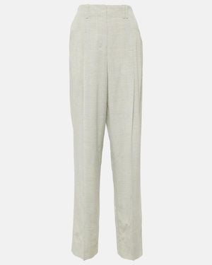 Jacquemus Le Pantalon Titolo High-Rise Pants - White