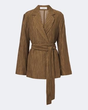 JOSEPH Nymph Belted Jacket - Natural