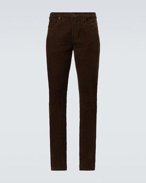 Tom Ford Mid-Rise Slim Jeans - Brown