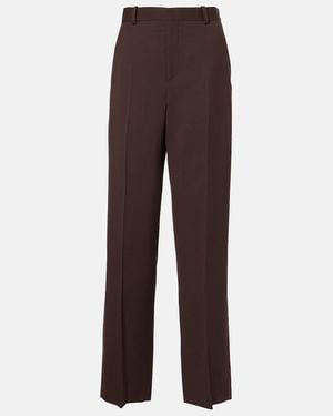 Wardrobe NYC Wool Straight Pants - Brown