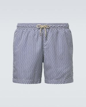 Orlebar Brown Printed Swim Trunks - Blue