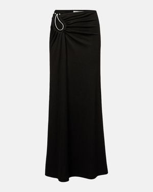 Christopher Esber Paisley Gathered Maxi Skirt - Black