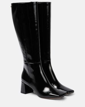 Gianvito Rossi 55 Patent Leather Knee-High Boots - Black
