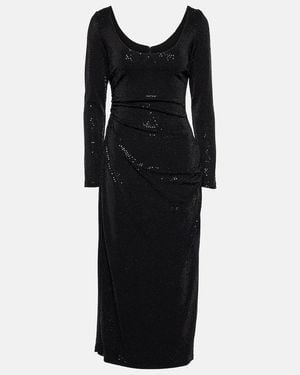 Markarian Jude Embellished Midi Dress - Black