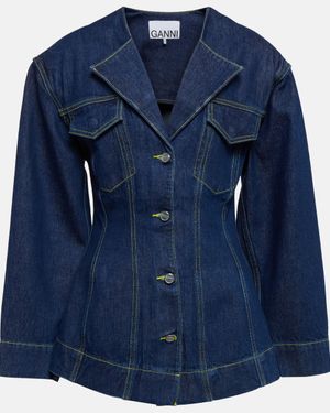 Ganni Denim Blazer - Blue