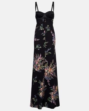 Dolce & Gabbana Maxikleid Aus Charmeuse - Schwarz