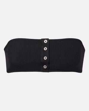 TOTEME Bikini-Oberteil Aus Rippstrick - Schwarz