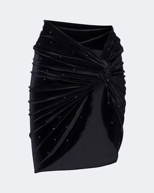 Balmain Embellished Velvet Beach Cover-Up - Black