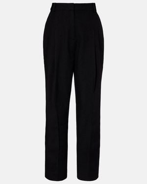 TOVE Robena Virgin Wool Straight Pants - Blue