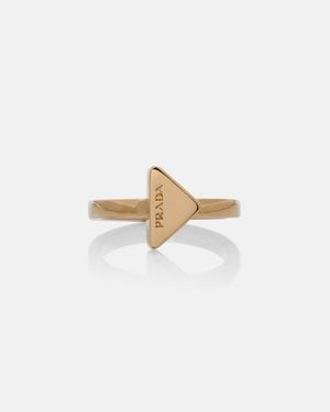 Prada Logo Ring - White