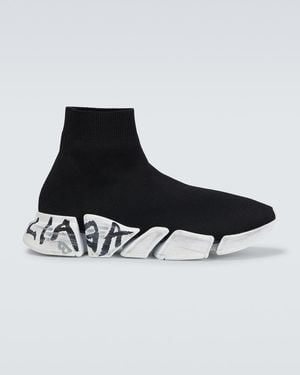 Balenciaga Knit Sock Trainer For - Black