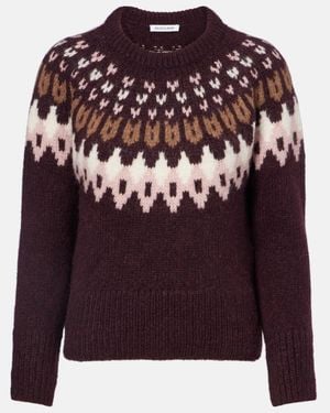 Veronica Beard Pullover Anne Aus Einem Wollgemisch - Lila