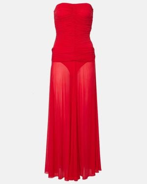 Magda Butrym Ruched Cocktail Dress - Red