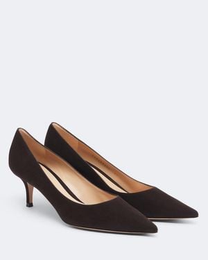 Gianvito Rossi Gianvito Suede Court Shoes - Brown