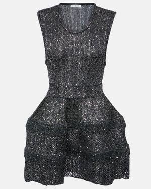 Alaïa Sequined Minidress - Black