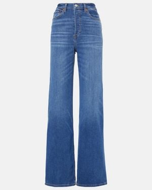 RE/DONE '70S High-Rise Wide-Leg Jeans - Blue