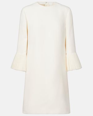 Valentino Wool And Silk Minidress - White