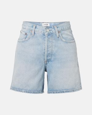 Agolde V-Waist Bermuda Shorts - Blue