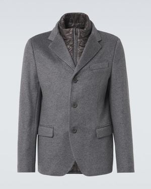 Herno Cashmere Blazer - Grey