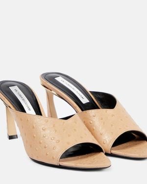 Victoria Beckham Leather Mules - Black