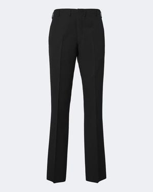 Prada Virgin Wool Twill Slim Pants - Black