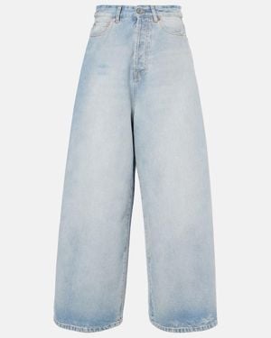 Vetements Oversize Wide-Leg Jeans - Blau