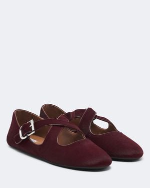 Alaïa Ballerinas Aus Leder - Braun