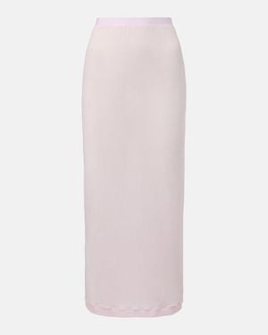 Wardrobe NYC Sheer Midi Skirt - Pink