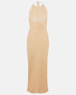 Bananhot Nico Sequined Maxi Dress - Natural