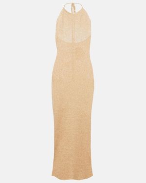 Bananhot Sunny Sequined Maxi Dress in Brown | Lyst