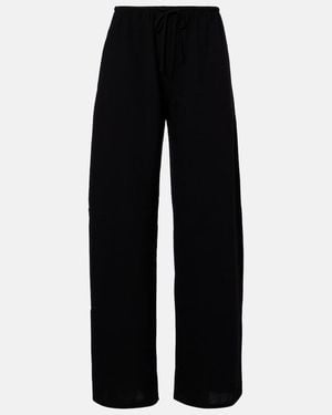 Leset Ari Crepe Straight Pants - Black