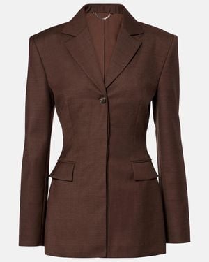 Magda Butrym Wool Blazer - Brown