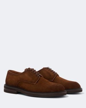 Magnanni Marton Suede Derby Shoes - Brown