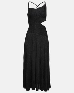 Zimmermann One-Shoulder Knit Midi Dress - Black