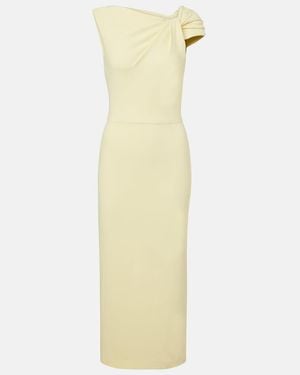 Givenchy Draped Cocktail Dress - Yellow