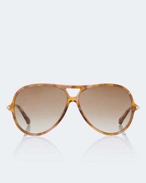 Chloé Tubolar Aviator Sunglasses - Brown