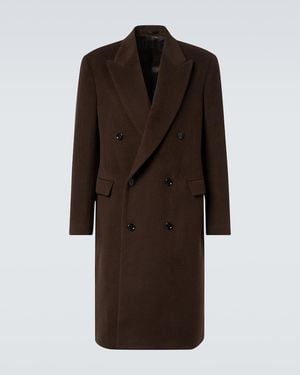 Lardini Virgin Wool Overcoat - Brown